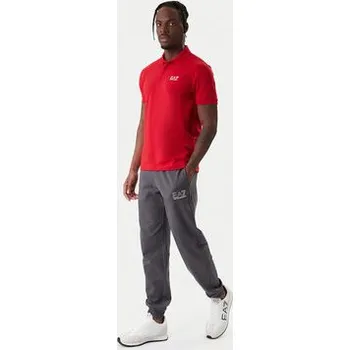 Pánská košile EA7 Emporio Armani Polokošile 8NPF14 PJVQZ U5072 Červená Regular Fit XL