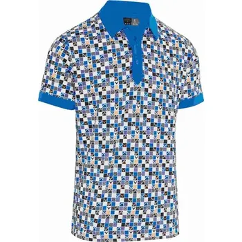 Pánské oblečení Callaway Callaway Checker Flag Geo Pánské polo SKYDIVER velikost S, L, XL, XXL