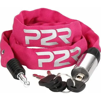 Zámek na kolo P2R AVENIR 4x1100 mm růžový (Zámek na jízdní kolo P2R AVENIR 4x1100 mm, řetězový, pink)