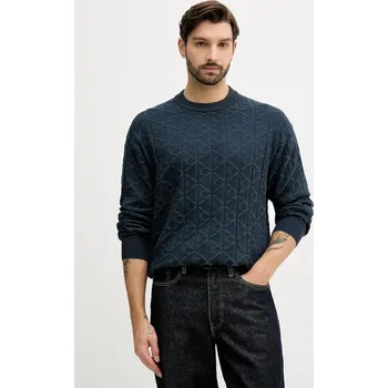 Pánský svetr Bavlněný svetr Calvin Klein Jeans LV04RE301G námořnická modř 59A, vel. XL