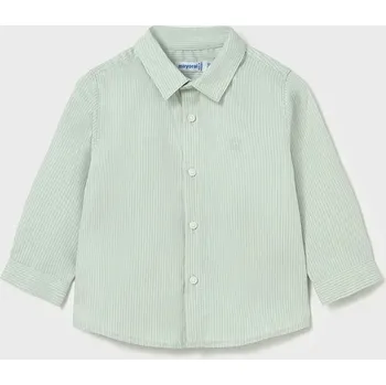 Dětská móda Dětská bavlněná košilka Mayoral 124.3F.Baby.9BYA zelená 77X, vel. 68