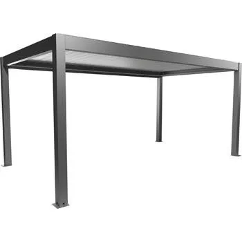 Zahradní domek BIOHORT pergola velikost 5,5 x 3 šedý křemen/bílá