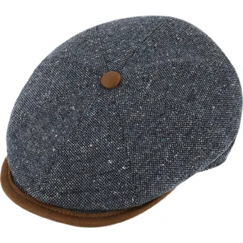 Čepice Fiebig - Headwear since 1903 Pánská zimní modrá 8-dílná bekovka - Fiebig Velikost: 58 cm