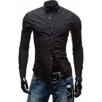 Pánská košile Pánská košile BOLF 1703-1 černá - 2XL