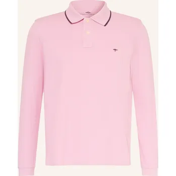 Pánská košile Fynch-Hatton Pánská Pique Polokošile, růžová / tmavě hnědá, L