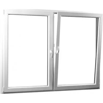 Okno SKLADOVÁ-OKNA.cz NOVÉ!!! Dvoukřídlé plastové okno se středovým sloupkem REHAU Smartline+ 1970 x 1340 mm Bílá