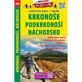 Krkonoše, Podkrkonoší, Náchodsko 1:100 000 - SHOCart SHOCart