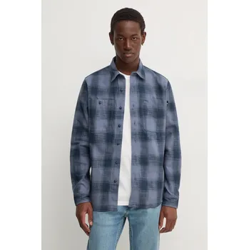 Pánské oblečení Bavlněná košile Timberland TB0A6V3PEFE1 modrá 95X, vel. S