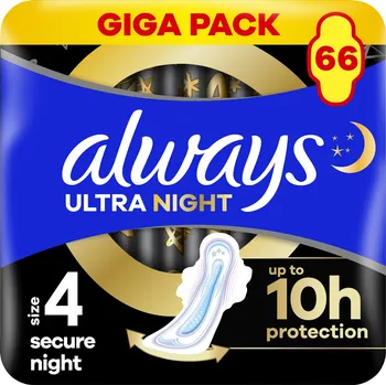 Menstruační vložka ALWAYS Ultra Secure Night 66 ks