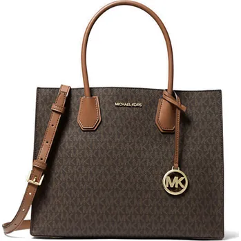 Kabelka Michael Kors large Mercer logo brown