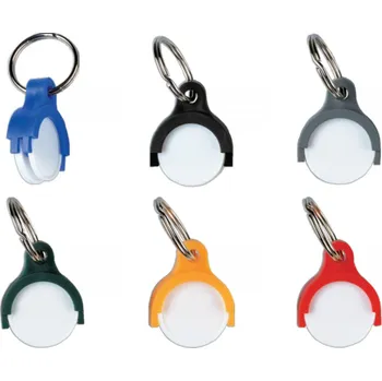 Plastový žeton do vozíku 5,- a 10,- s kroužkem