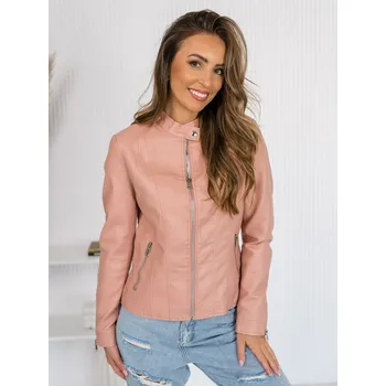 Dámský křivák Růžová dámská koženková bunda Bolf 11Z8052 - XL