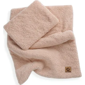 Dětská deka 2D sada polštářek a peřinka Boucle 35x30cm + 55x75cm - béžová