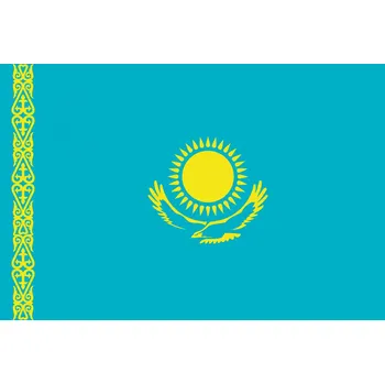 Vlajka Kazachstán vlajka - 30 x 45 cm - tunel, karabina