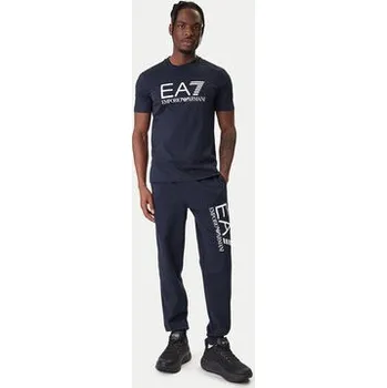 Pánské tričko EA7 Emporio Armani T-Shirt 7M001412 AF22264 UB102 Tmavomodrá Regular Fit 3XL