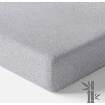 Prostěradlo EEVI Voděodolné bambusové froté prostěradlo 120x60 - Šedé