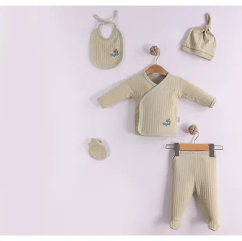 Kojenecká souprava 5D souprava Little Bear béžová 56/62