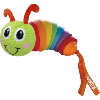 Hračka pro kočku KONG hračka pro kočky Bat-A-Bout Clackz housenka s kočičí mátou