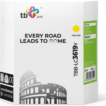 Počítačové příslušenství TB Brother LC3619Y - kompatibilní Ink. kazeta TB kompat. s Brother MFC-J2330DW Žlutá