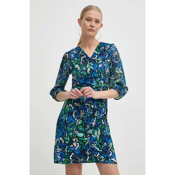 Dámské šaty Šaty Morgan RIMIO RIMIO.MULTICO modrá 55X, vel. 34