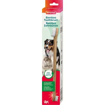 Péče o psí chrup beaphar bambusový zubní kartáček pro psy a kočky