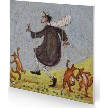 Obraz Dřevěný obraz Sam Toft - Dancing With My Bird