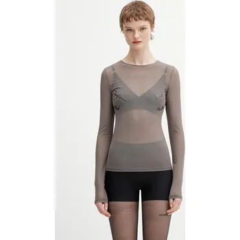 Dámské tričko Tričko s dlouhým rukávem Jean Paul GAULTIER Needles, M, šedá, 90X