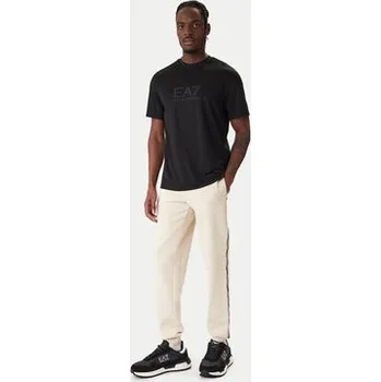 Pánské oblečení EA7 Emporio Armani T-Shirt 7M001358 AF13862 UC001 Černá Slim Fit S