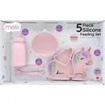 Melii Dětská silikonová jídelní sada 5…
