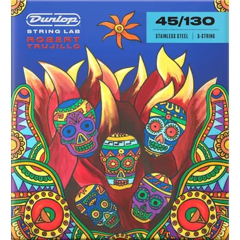 Struna pro kytaru a smyčcový nástroj Dunlop RTS45130 String Lab Robert Trujillo Struny pro 5-strunnou baskytaru (Jako nové)