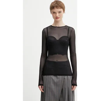 Pánské tričko Tričko s dlouhým rukávem Jean Paul GAULTIER Needles, M, černá, 99X