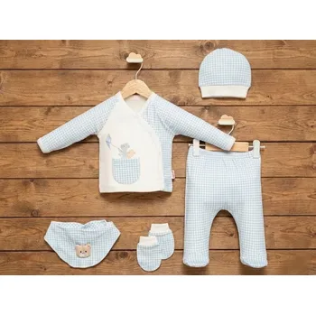 Kojenecká souprava 5D souprava do porodnice Dream bílomodrá 56