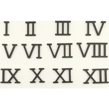 Plastová čísla římská černá 30 mm - Dana 330