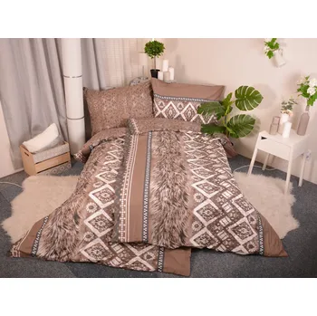 Povlečení Aaryans bavlněné povlečení Elegant hnědé 140x200/70x90cm