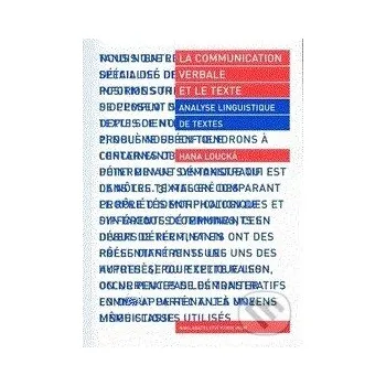Encyklopedie La communication verbale et le texte - Hana Loucká Karolinum