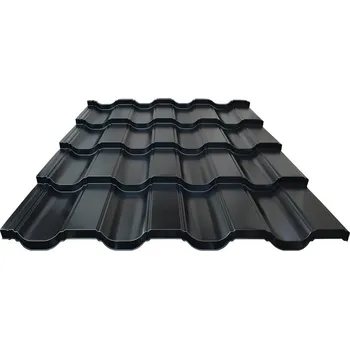 plechová krytina Blachdom Plus Nova Plus 350 Polyester Lesk 1200 x 0,5 mm RAL 9005 černá 1 m²