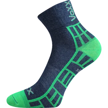 VoXX ponožky Maik nový design, jeans se zelenou