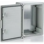P-BOX plast.rozv.plné dv.v400 x š300 x h220 IP65 vč.mont.panelu