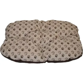 Pelíšek pro psa Podložka voděodolná zaoblená 60x45 - tlapka béžová - SLEVA 3% s kodem radost25