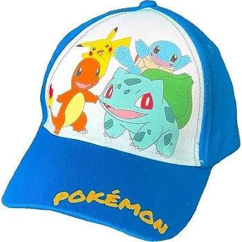 Pokrývka hlavy Pokémon - kšiltovka modrá 07724 vel. 52 - 54 cm