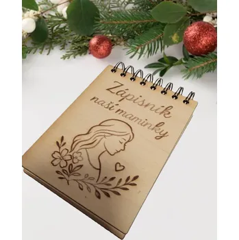 Dary dřeva Dřevěný zápisník naší maminky