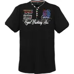 LAVECCHIA tričko pánské 608 nadměrná velikost černá 8XL