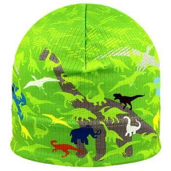 Čepice RDX Funkční čepice počesaná, Dinosauři, zelená (počesaná)