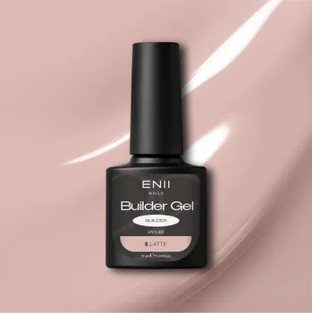 Lak na nehty ENII NAILS Builder Gel v lahvičce Latte HEMA & TPO free 008
