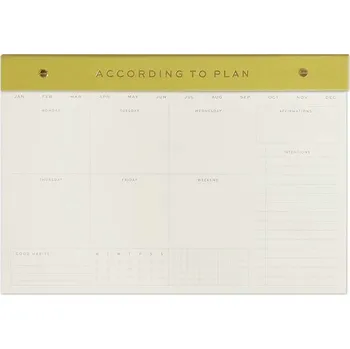 Diář Týdenní plánovač Designworks Ink Weekly Notepad Matcha WNP.1003EU zelená 77A