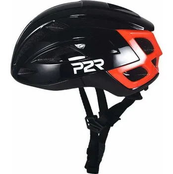 Cyklistická přilba P2R RODEO černá/červená (59-61cm (Přilba P2R RODEO, M/L 59-61cm, black-red, matt & shine)