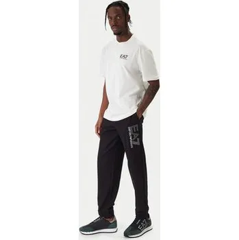 Pánské tričko EA7 Emporio Armani T-Shirt 7M001327 AF17789 U0004 Écru Relaxed Fit 3XL