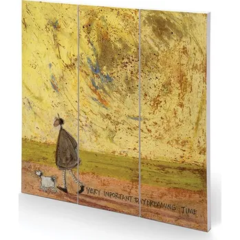 Obraz Dřevěný obraz Sam Toft - Very Important Daydreaming Time