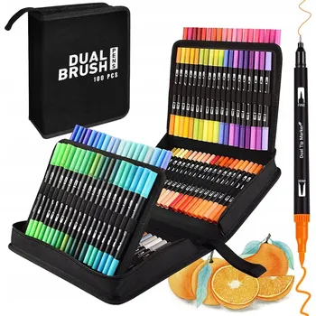 FIXY OBOUSTRANNÉ FIXY POPISOVAČE FIXY NA KRESLENÍ SADA 100 BAREV