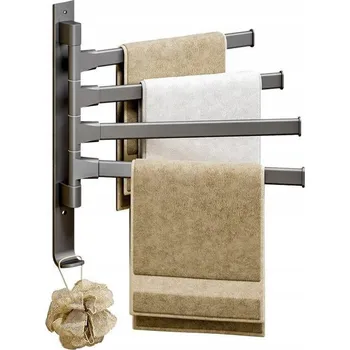 Věšák Věšák s pohyblivým ramenem na kolíčky Aptel černý